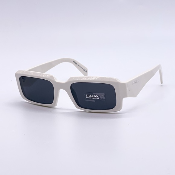 NEW PRADA WHITE UNISEX SUNGLASSES PR27ZS 17K08Z NEW COLLECTION PRADA EYEWEAR - Picture 3 of 11